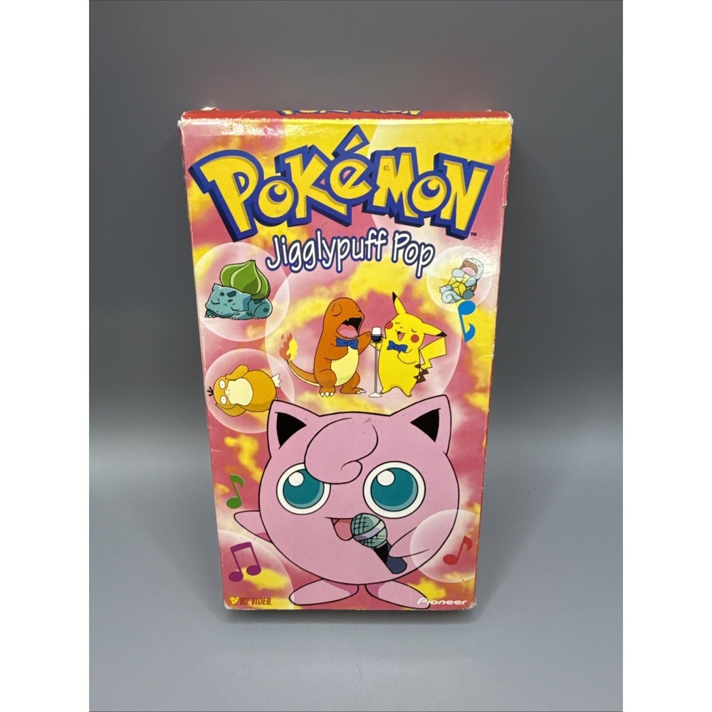 Pioneer Pokemon: Jigglypuff Pop VHS Tape 1999 NTSC Full Screen English G